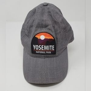 YOSEMITE NATIONAL PARK 100% COTTON GREY BASEBALL HAT UNISEX TRAVEL TOURIST
